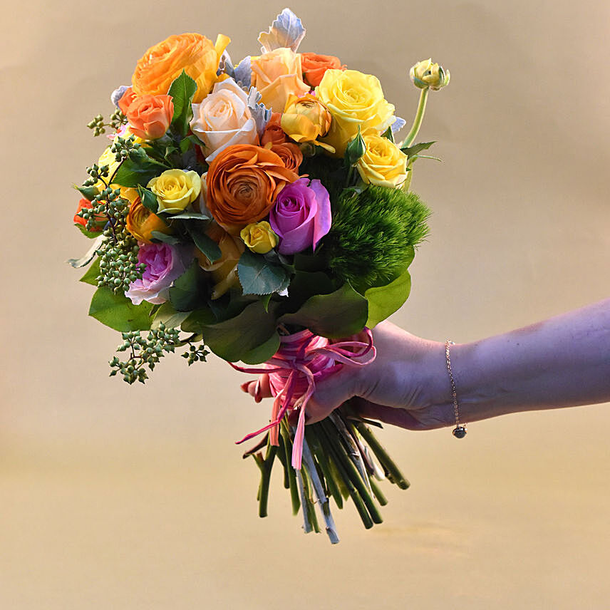 Exotic Mixed Flowers Bunch: Birthday Flower Arrangements