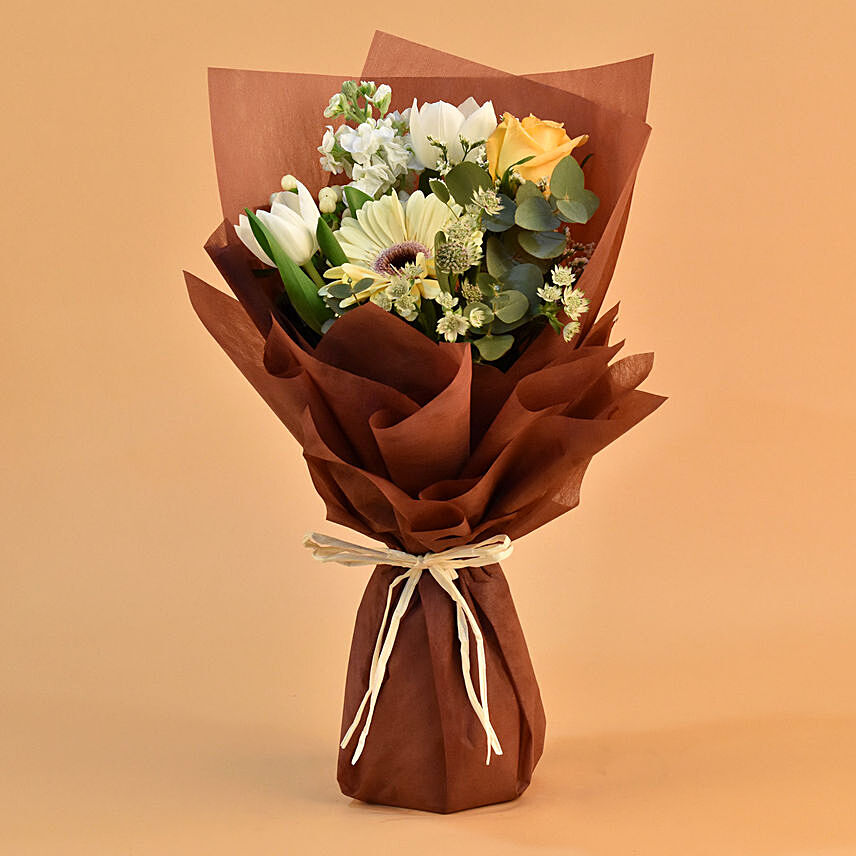 Imposing Mixed Flowers Bouquet: Congratulations Flowers