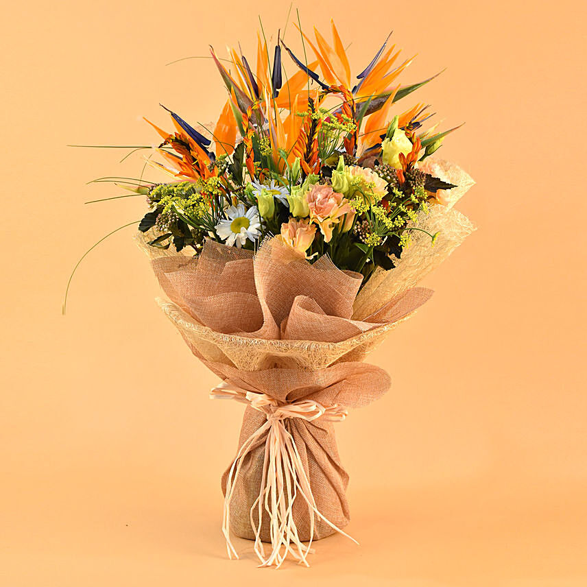 Mixed Blooms Paradise Bouquet: 