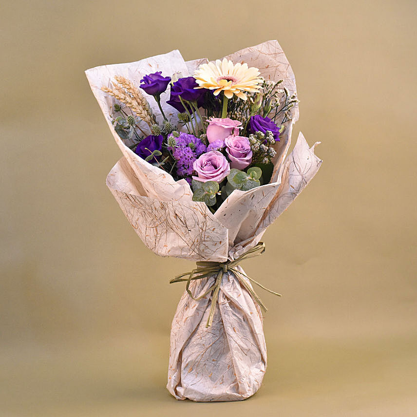Opulent Mixed Flowers Bouquet: Premium Flowers 