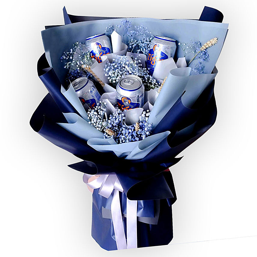 Classy Beer Bouquet: Singles Day Gifts