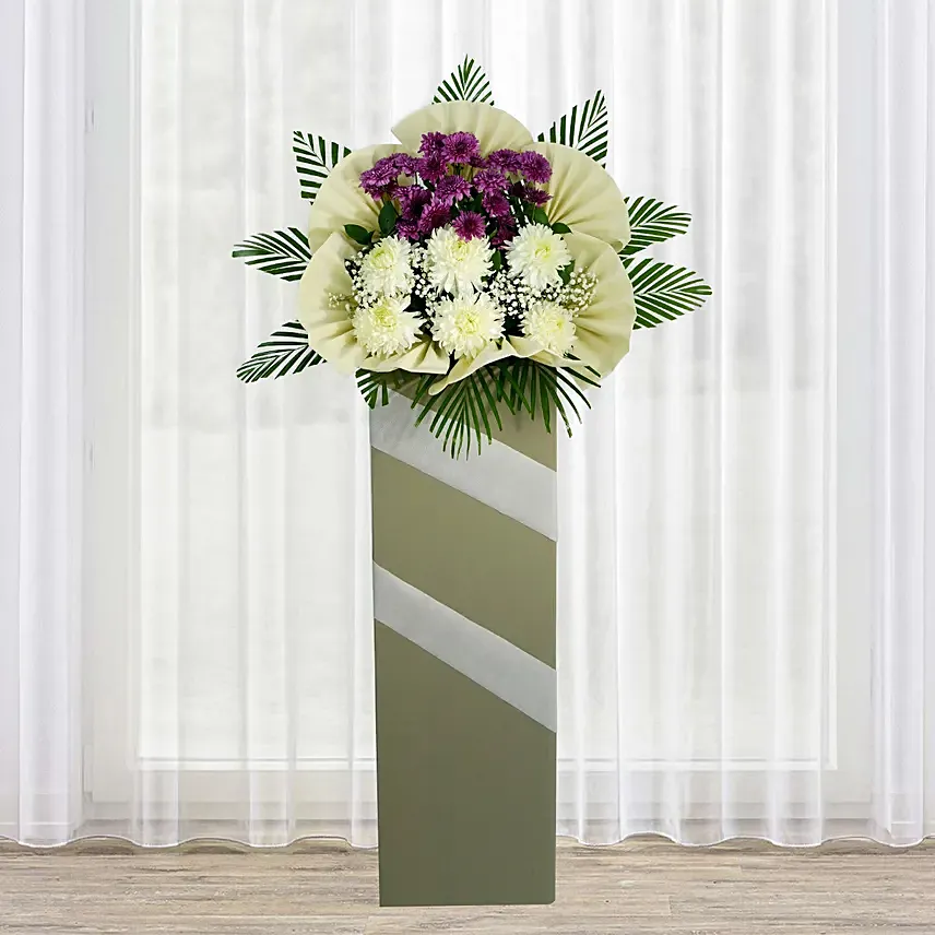 Eternal Condolence Mixed Flowers: Flowers Delivery Same Day