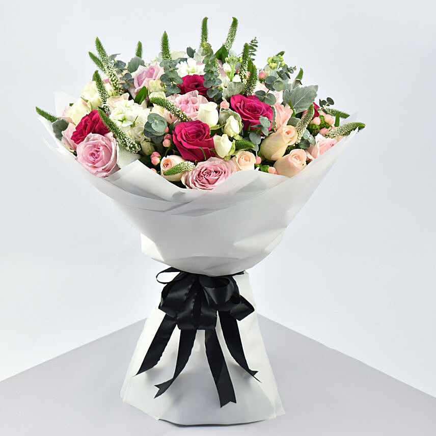 Flower Paradise Bouquet: Rose Bouquet For Birthday