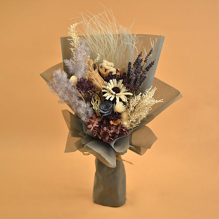 Lovely Mixed Preserved Flowers Bouquet: 