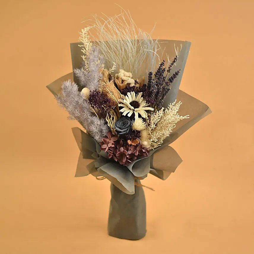 Lovely Mixed Preserved Flowers Bouquet: 