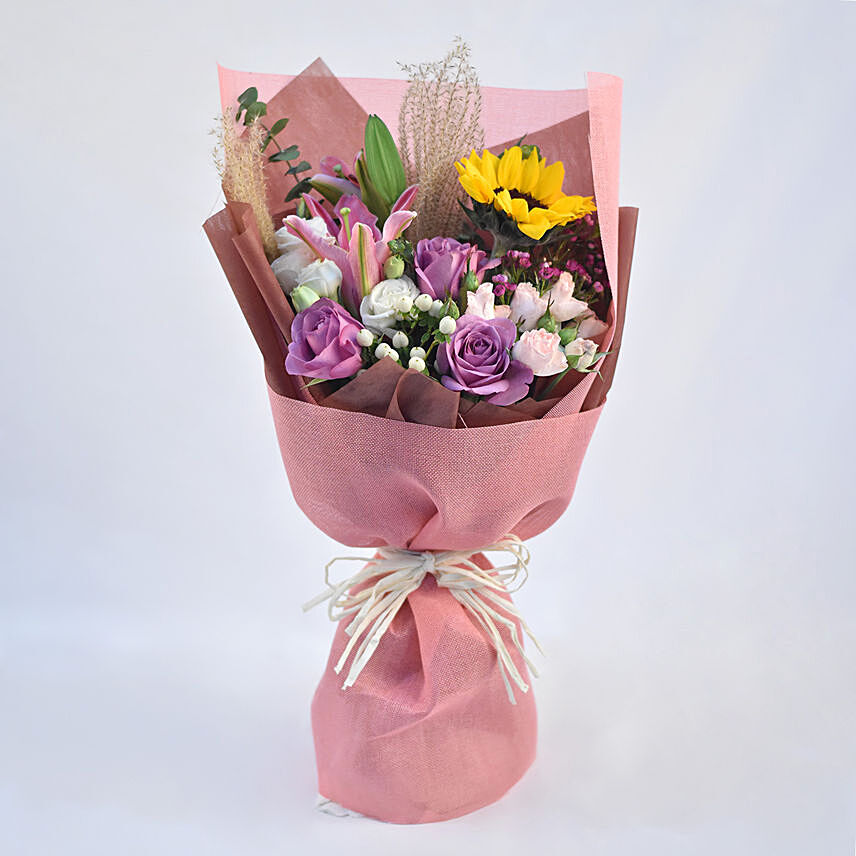Dreamy Mixed Flowers Bouquet: women's day flowers