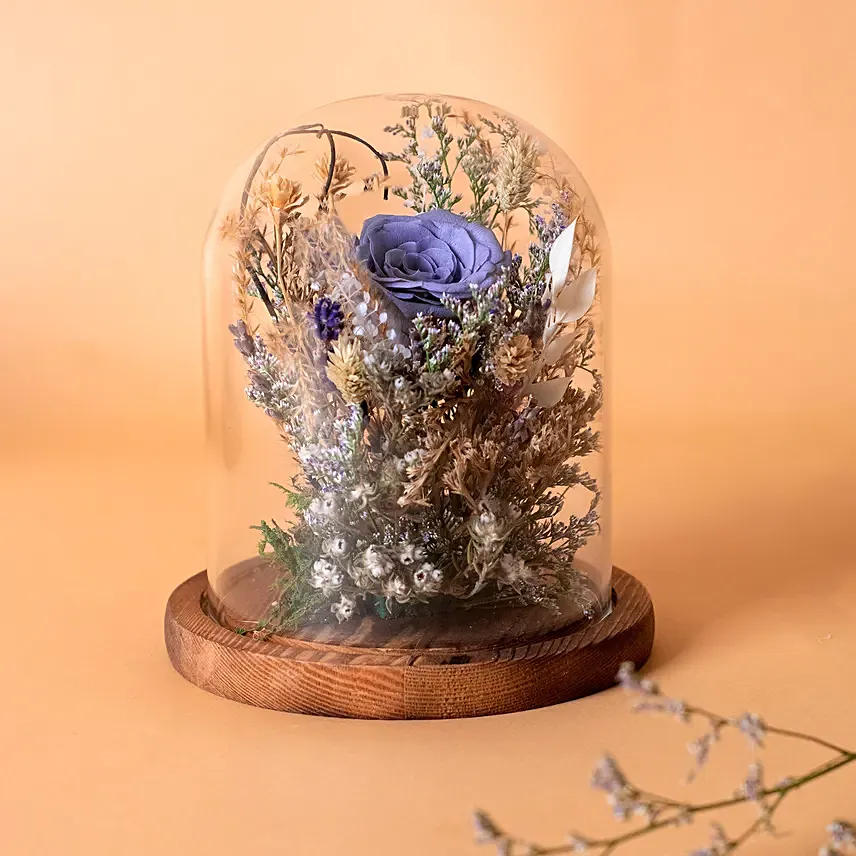 Forever Blue Preserved Rose: Blue Flowers Bouquets