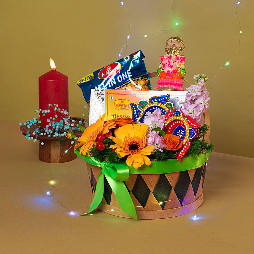 Festive Wishes Gift Basket: Diwali Gifts