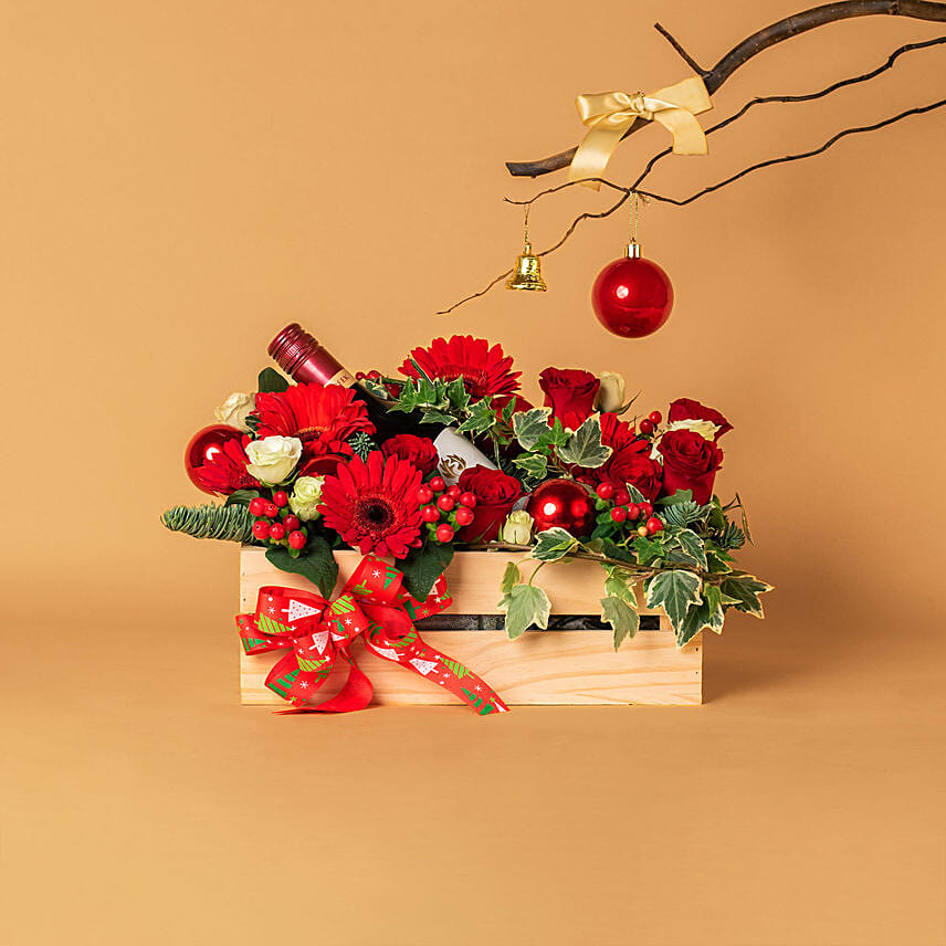 Bring Back Merry Holidays Hamper: Christmas Flowers