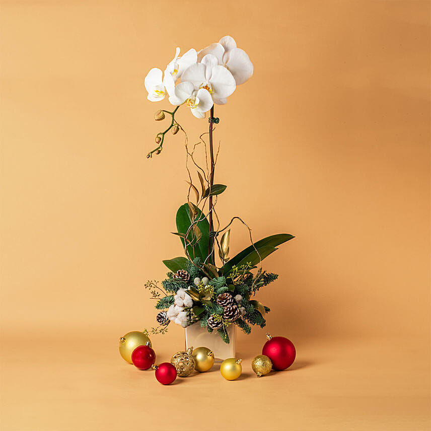 Willow Valley New Year Arrangement: Christmas Flower Arrangements