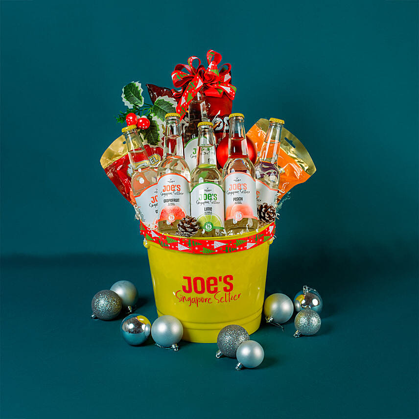 Celebrations On Beer Bucket Hamper: Christmas Hampers