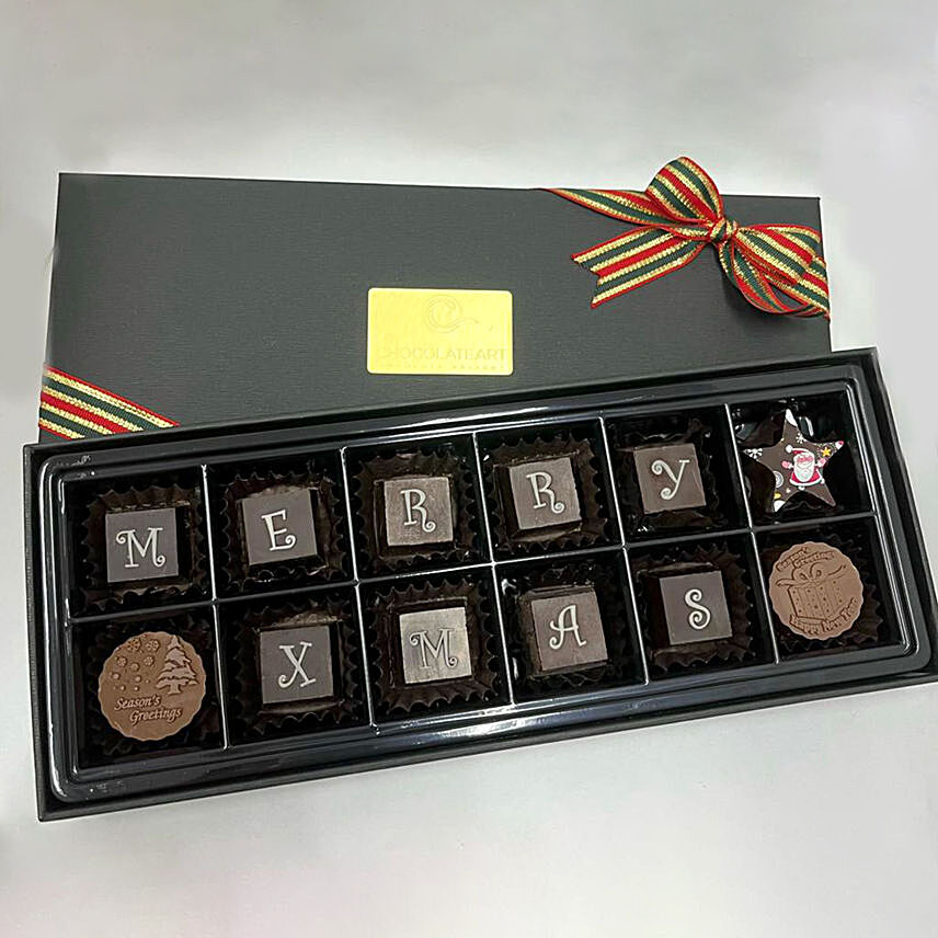 Merry Xmas Chocolate Gift Box: Christmas Chocolate Gifts