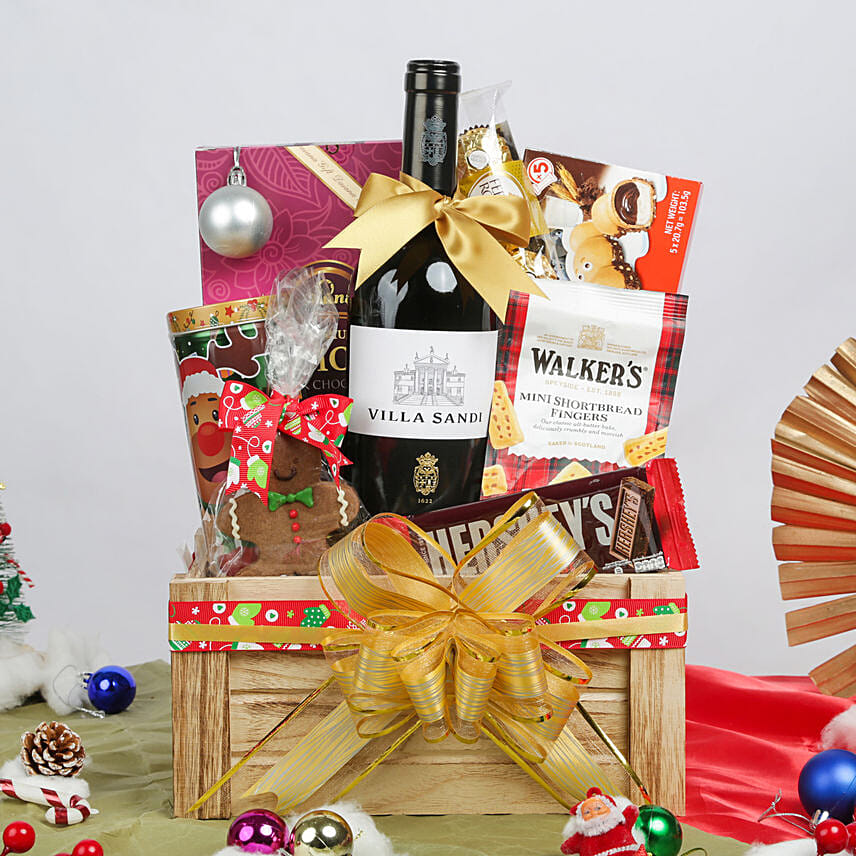 Merry Christmas Gift Hamper: Wine Hampers Singapore