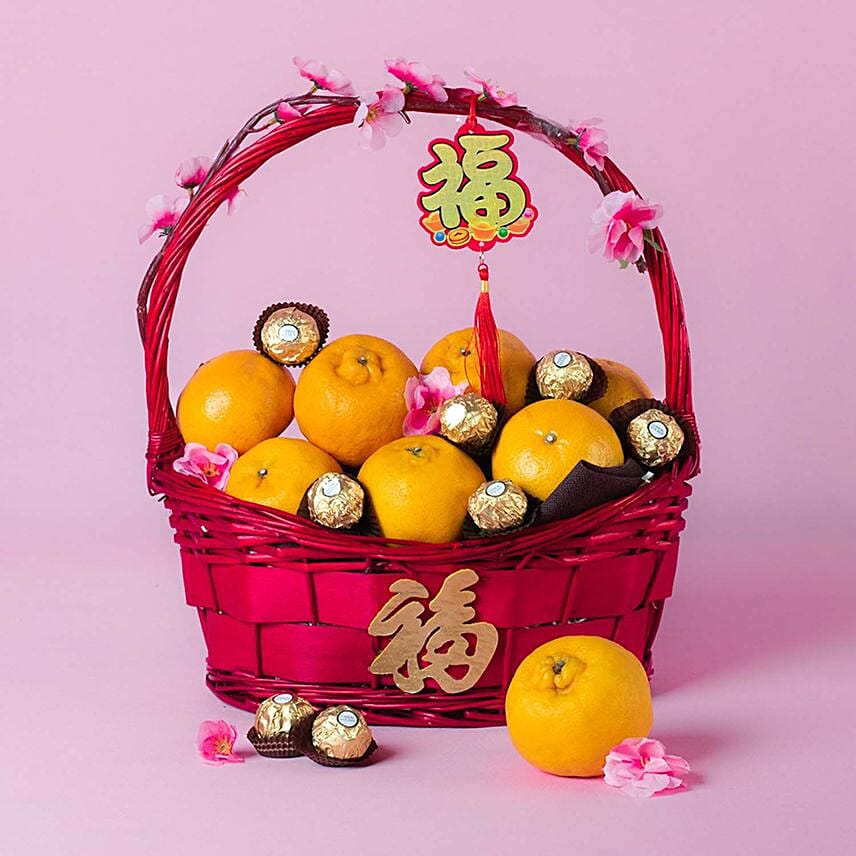 New Year Prosperity Wishes Basket: CNY Hampers