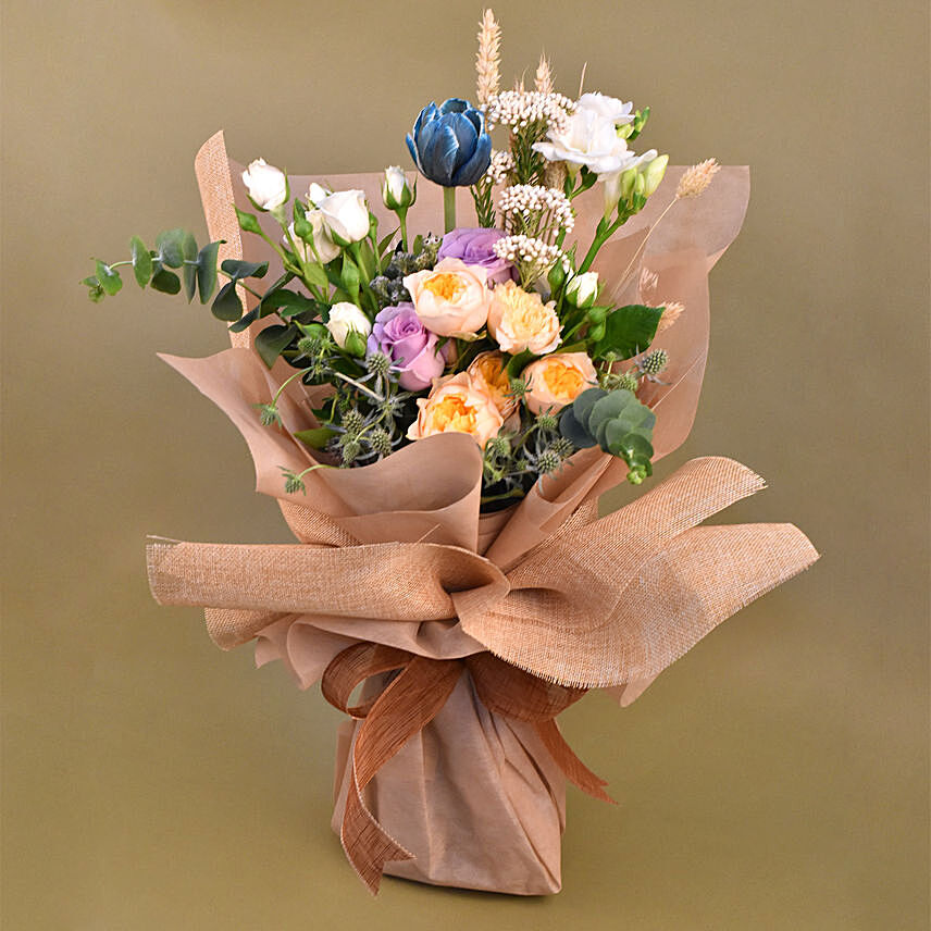 Glorious Mixed Flowers Bouquet: Wedding Flowers