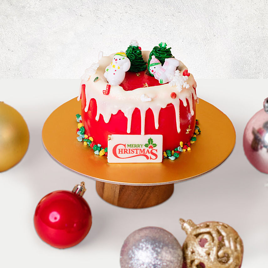 Merry Christmas Chocolate Mousse Cake: Christmas Gift Delivery
