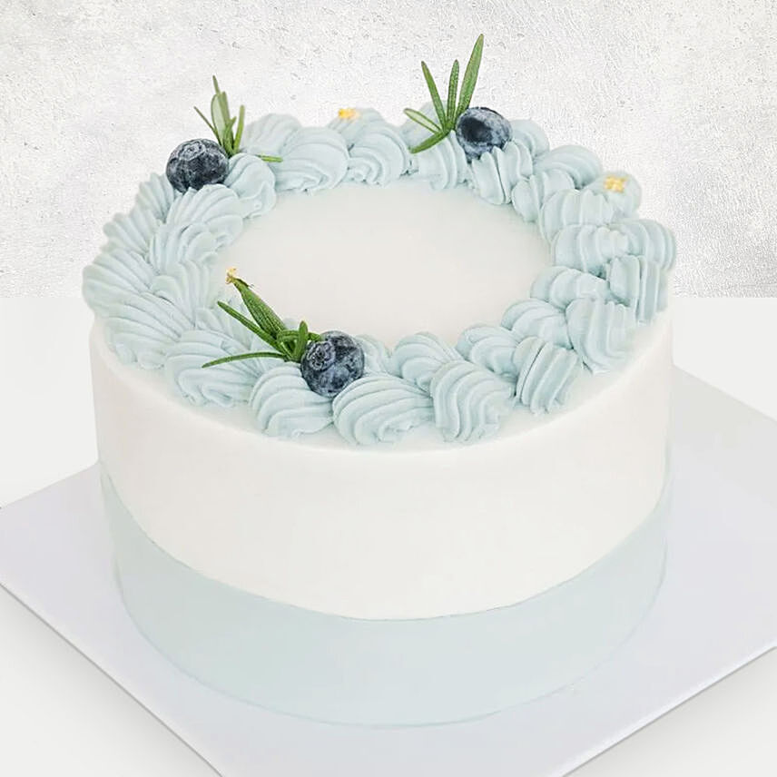 Blueberries Blue Forest Cake: Vegan Cakes