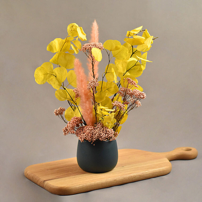 Lively Forest Vase Arrangement: Preserved Flowers Singapore