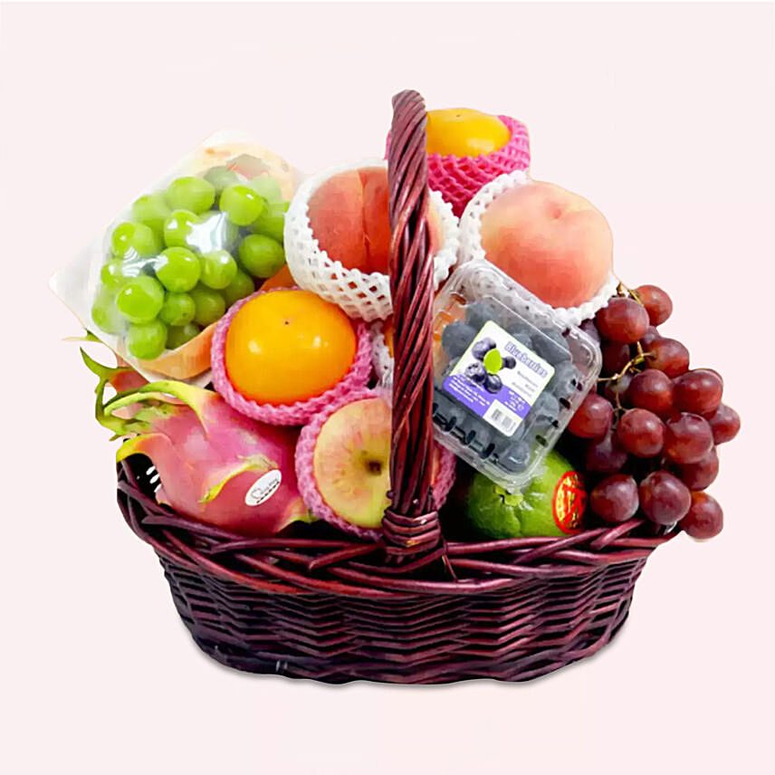 Premium Fruit Basket: One Hour Birthday Gifts Delivery