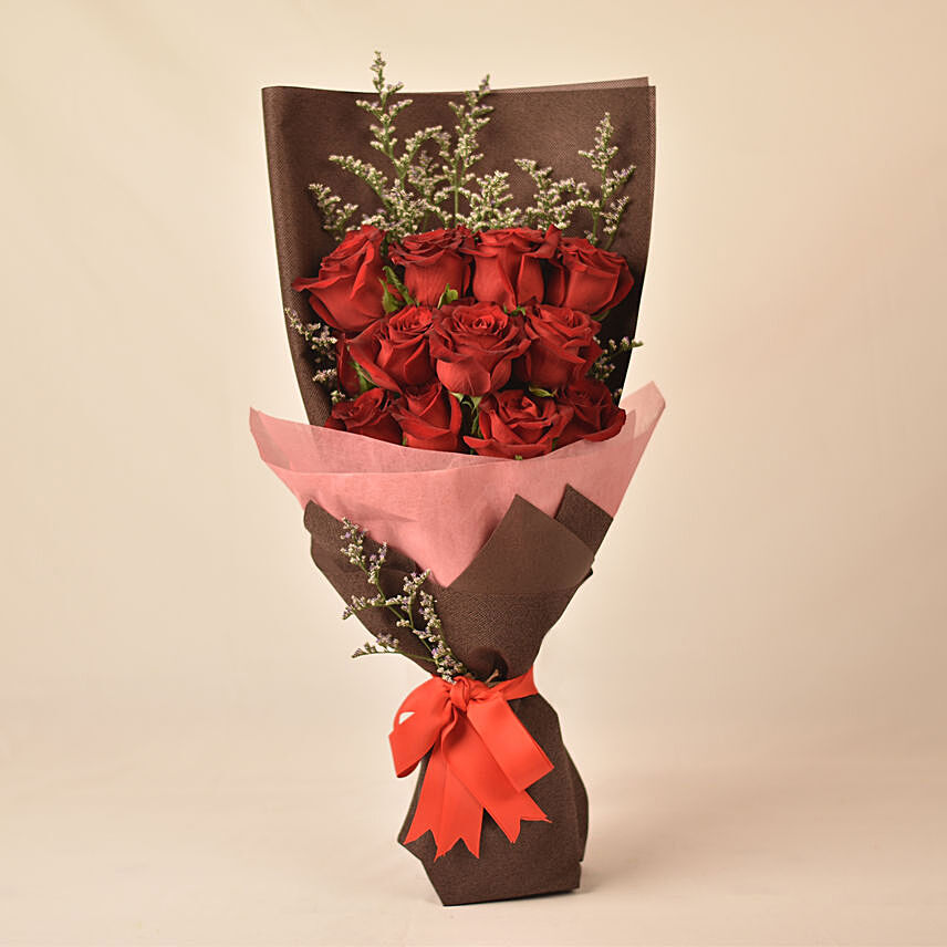 Love Red Roses Bouquet: 520 Special Gifts