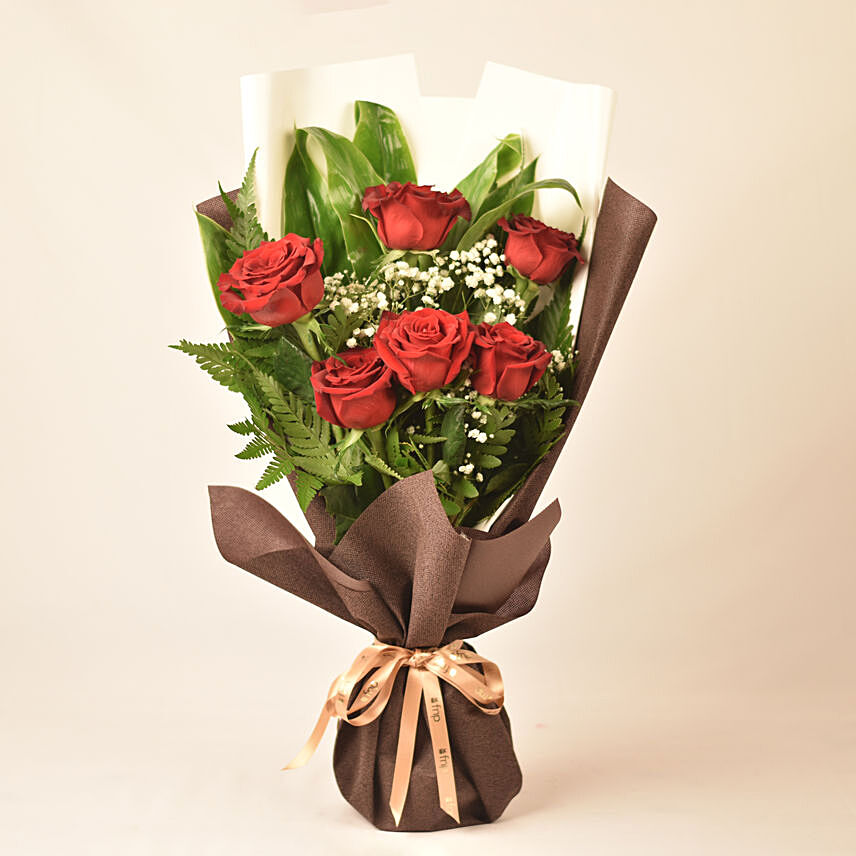 Romantic Red Roses Bouquet: 520 Special Gifts