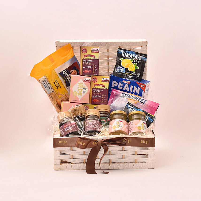 Delicious Treat Box Arrangement: Wellness Hampers Singapore