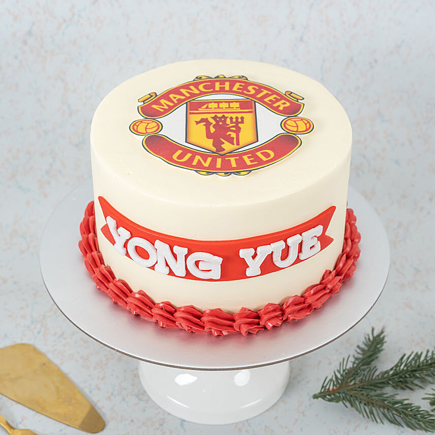 2D Manchester United Cake: Korean Bento Cake 