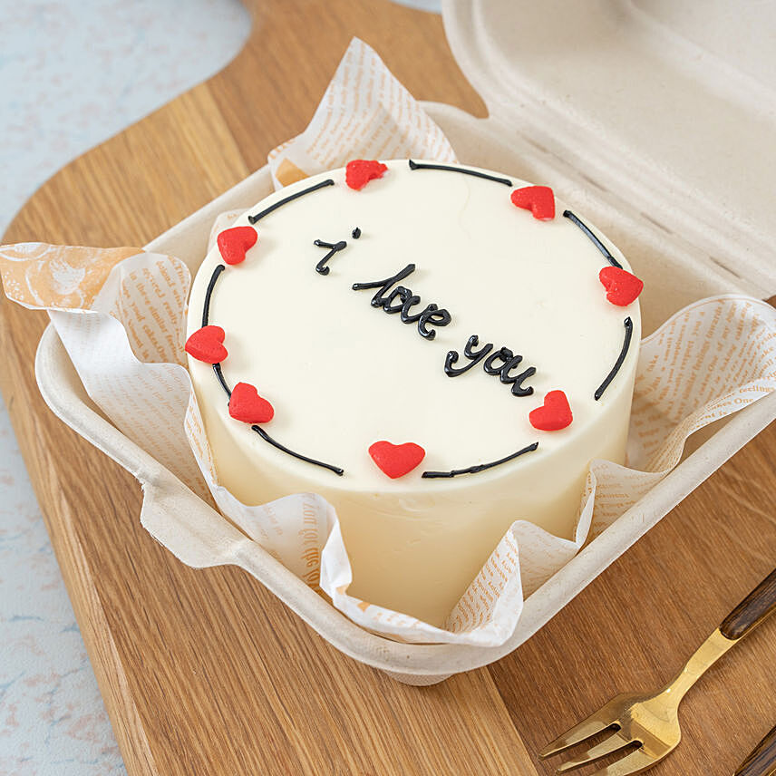 I love you Bento Cake: Valentines Day Cakes 