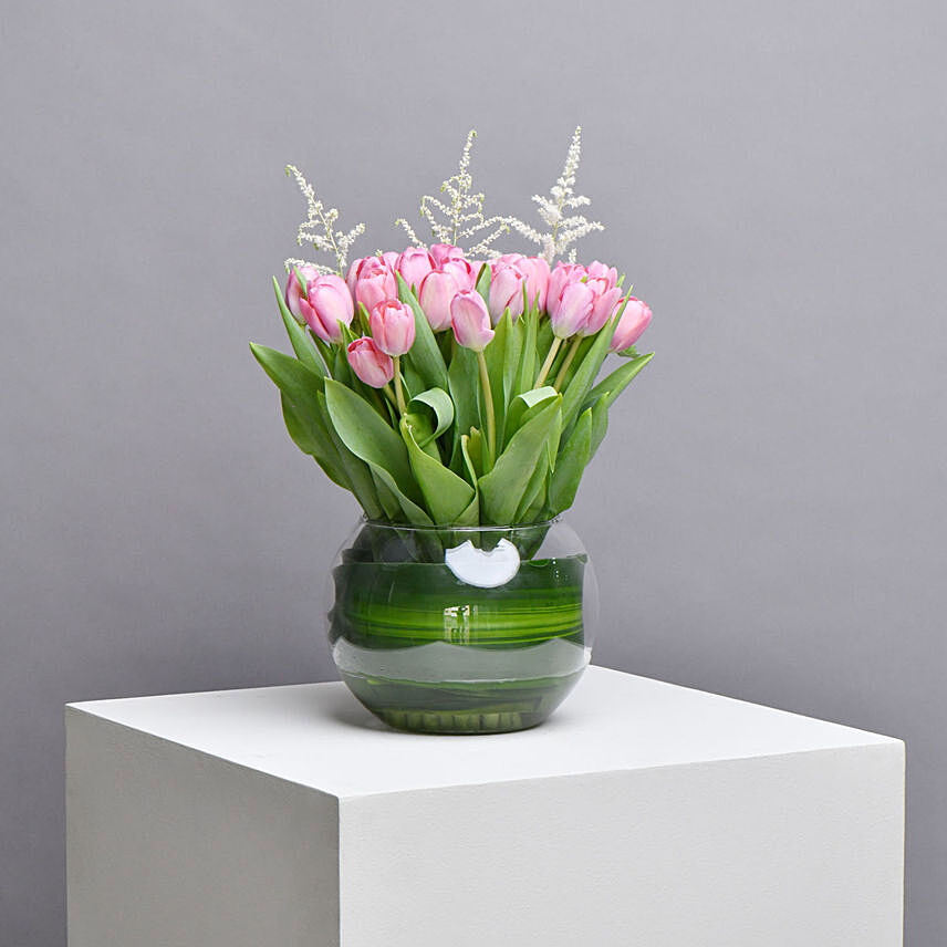 Beautiful Tulips Arrangement: International Women's Day Flowers