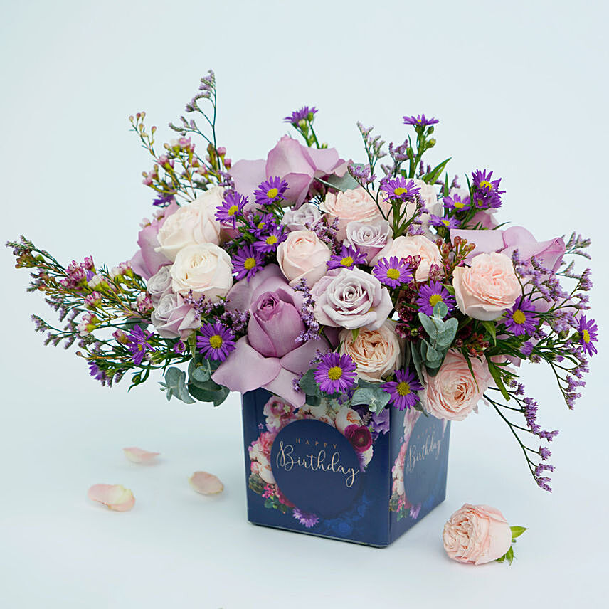 Birthday Roses Arrangement: Send Birthday Flowers 