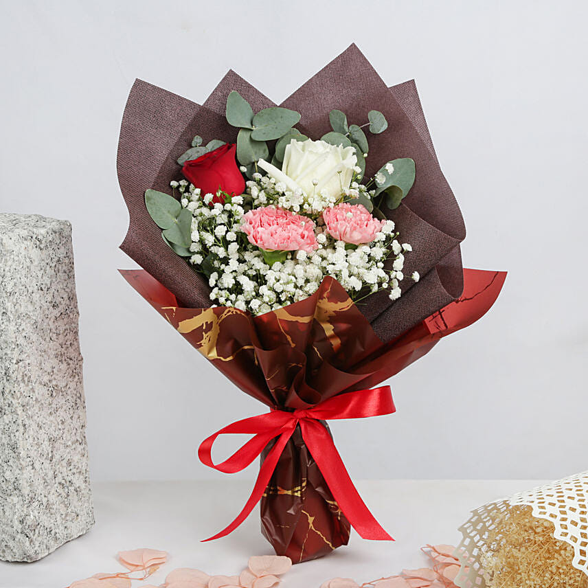 Rosy Carnation Delight: Birthday Bouquets