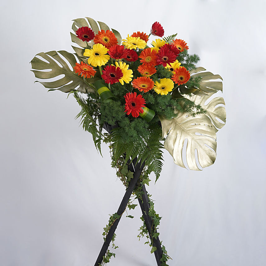 Auspicious Congratulatory Flower Stand: congratulation flower stand