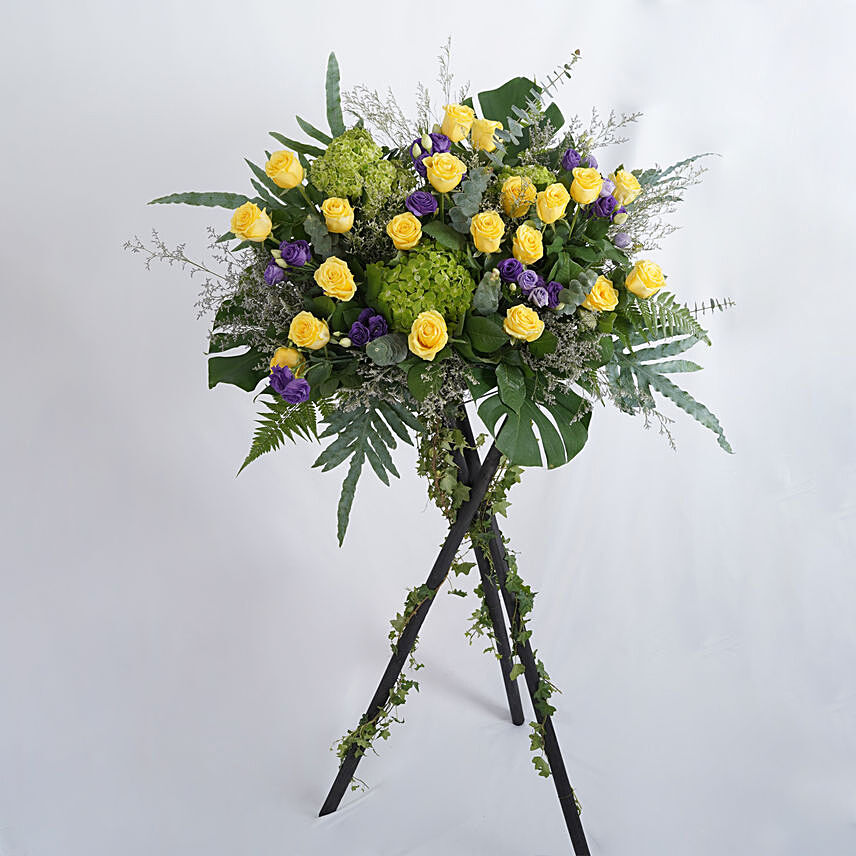 Outstanding Congratulatory Flower Stand: Hydrangeas Flowers