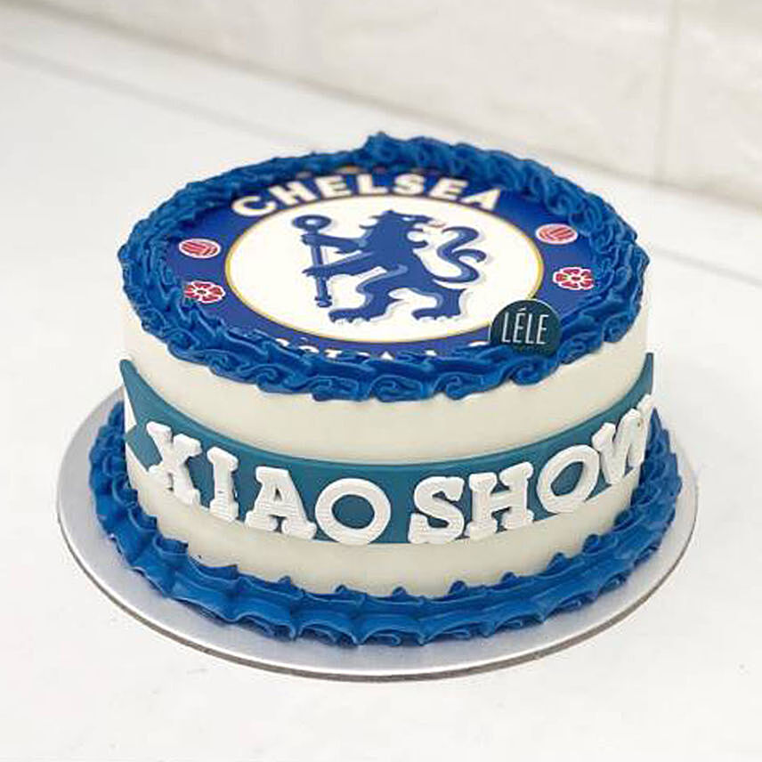 2D Chelsea Logo Cake: Vanilla Cakes