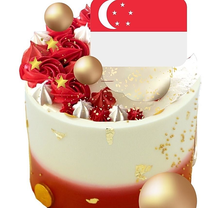 National Day Special Cookies & Cream Cake: Patriotic gifts SG