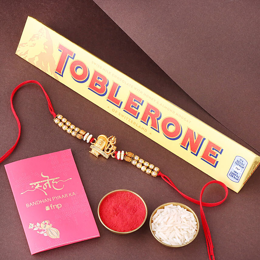 Sneh Shiv Rakhi with Toblerone Chocolate: 