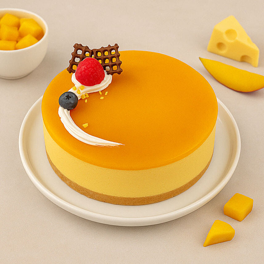 Mango Cheese Cake: Fresh Fruit Cakes