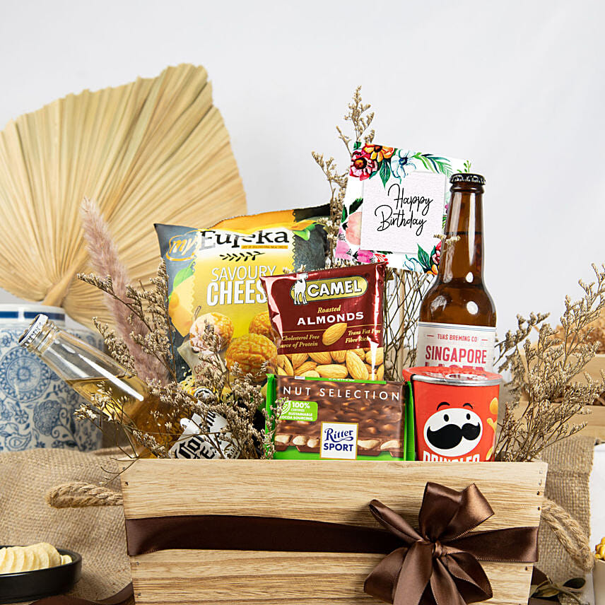 Birthday Wishes Eat & Sip Hamper: Birthday Hampers 