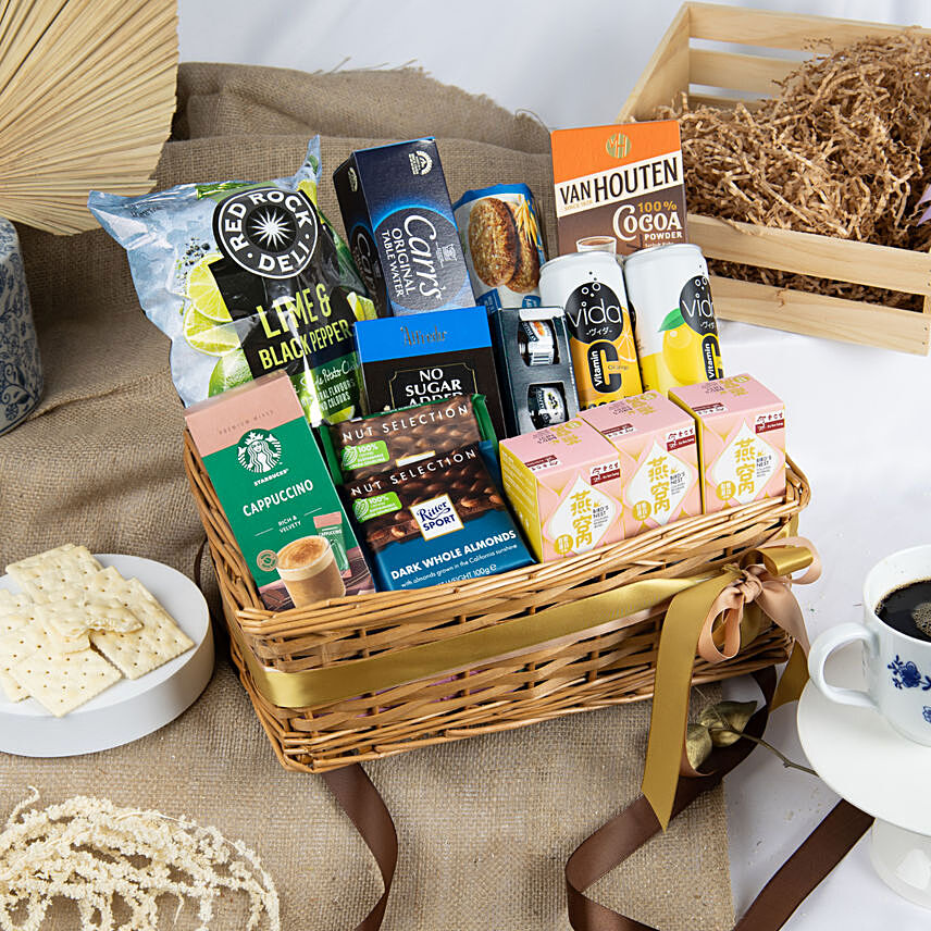 Sip and Eat Hamper: Mother's Day Gift Baskets