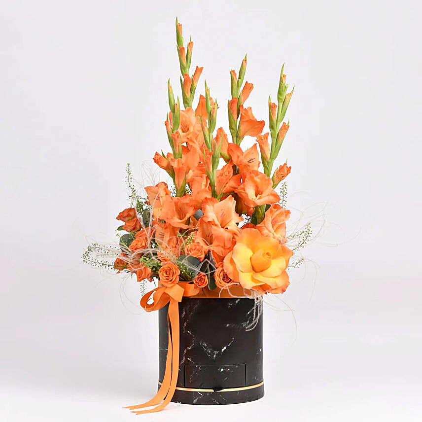 Gladiolus October Birthday Flower Box: Flower Vase Arrangement