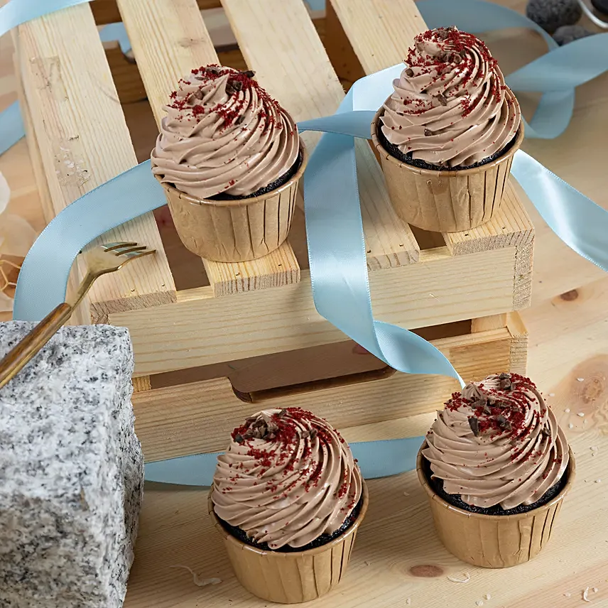 Chocolate Cupcakes 4 Pcs: New Arrival Products