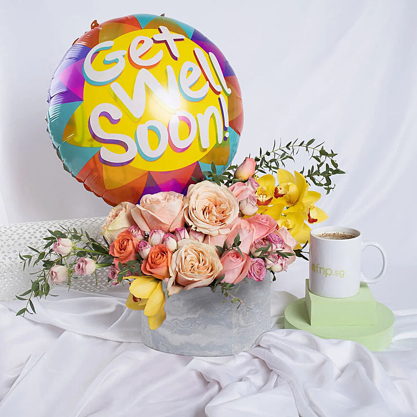 Get Well Soon Flowers & Balloon: Flowers N Balloons