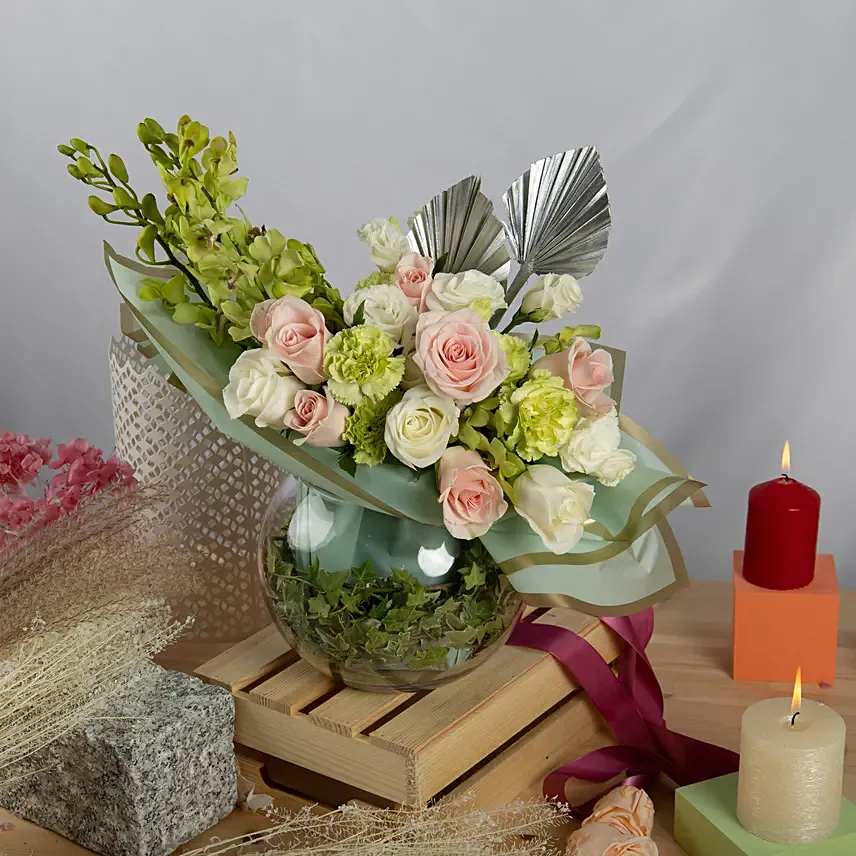 Forest Breeze Flower Arrangement: Same Day Flower Delivery - Order Before 9 PM(SGT)