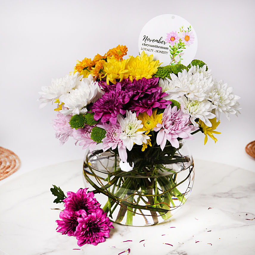 Chrysanthemum Flower Arrangement: All Types of Flowers