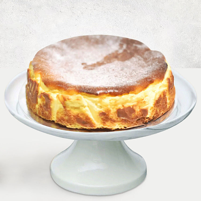 Creamy Burnt Cheese Cake: Halal Cakes 