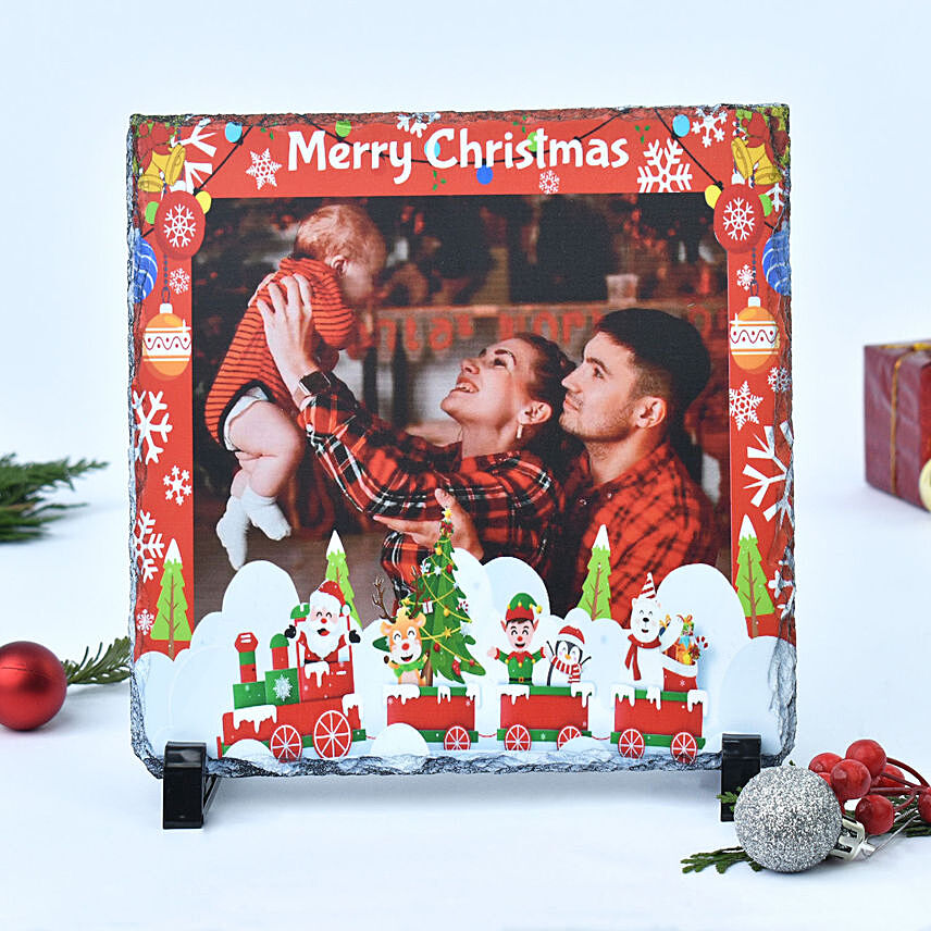 Merry Christmas Stone Frame: XMas Personalised Gifts Singapore
