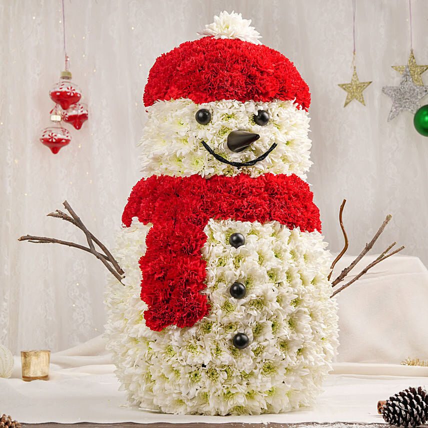 The Big Snowman: Carnations Bouquets