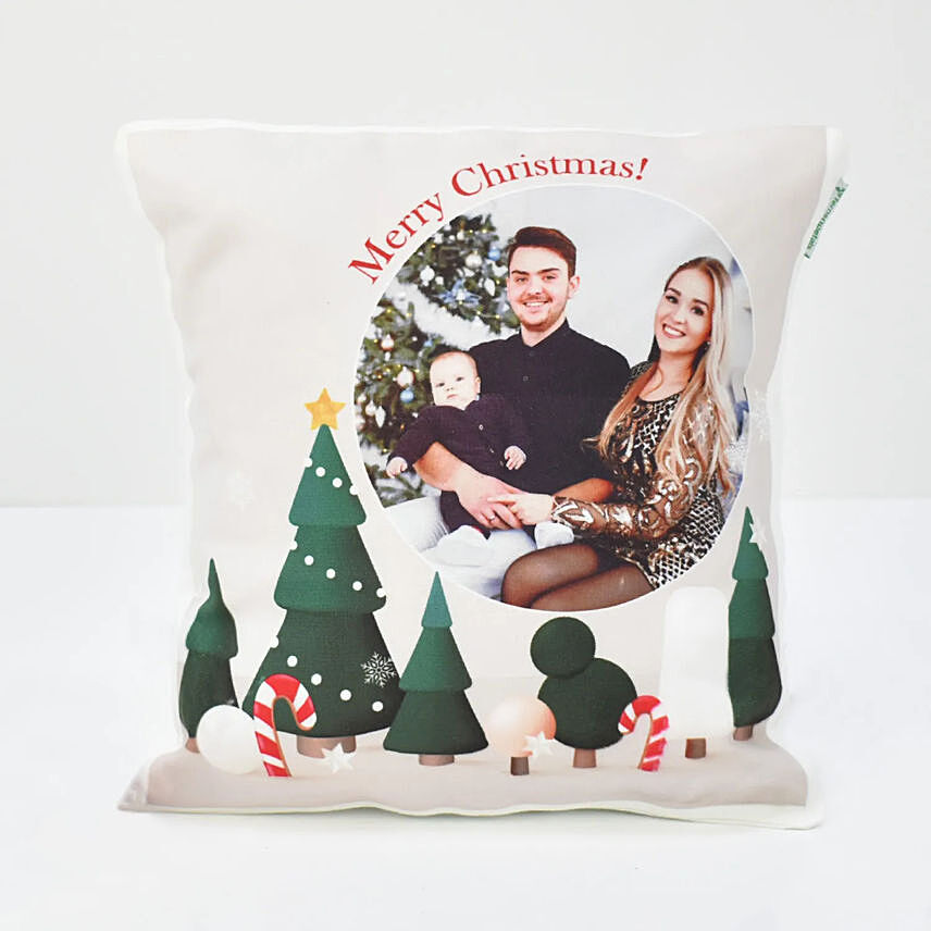 Christmas Tree Personalised Cushion: XMas Personalised Gifts Singapore