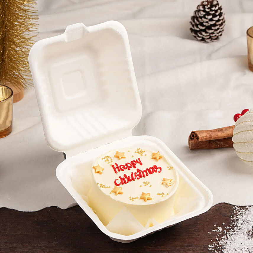Happy Christmas Bento Cake 4 Inch: Xmas Cake Delivery