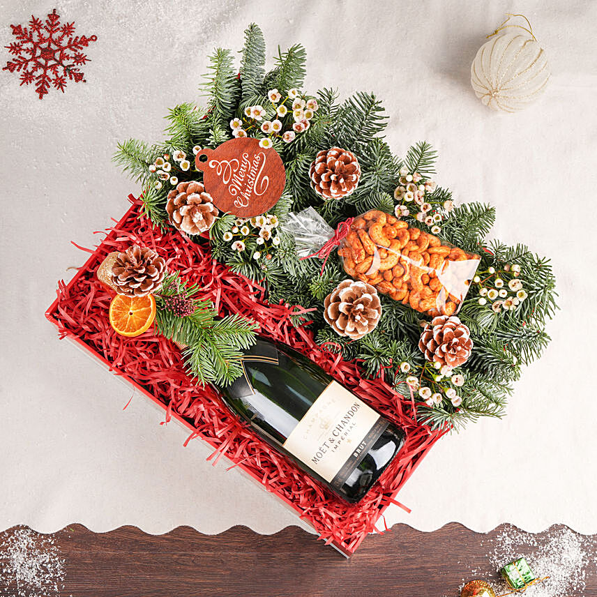 Red Wine Christmas Gift Box: Xmas Gift Hampers
